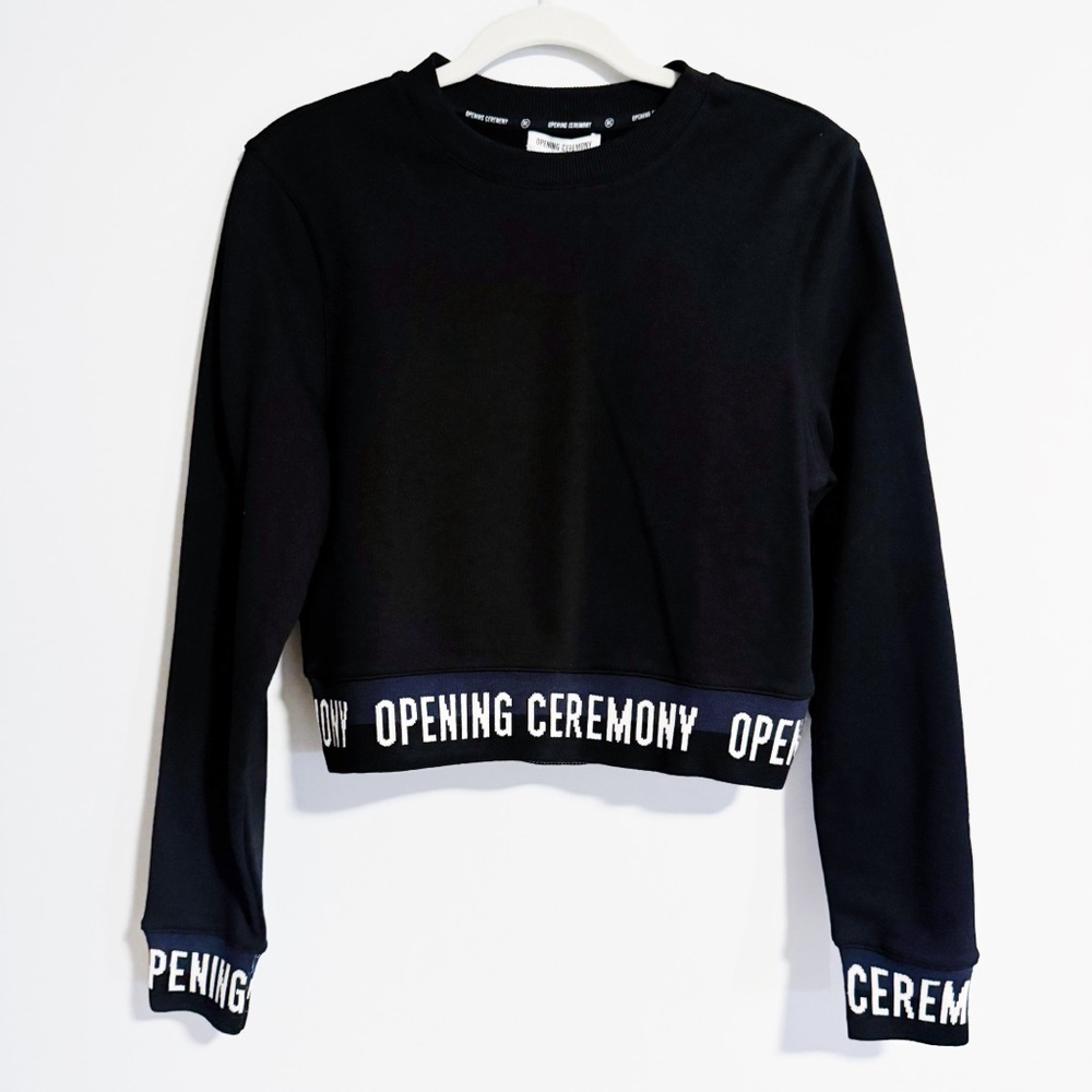 Opening Ceremony - Black Crop Sweater